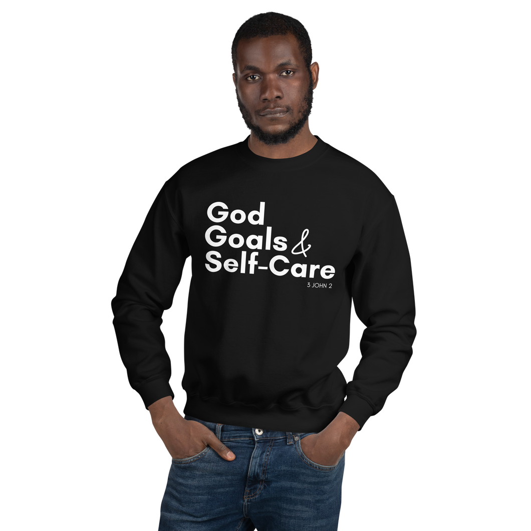 God Goals & Self-Care Sweatshirt - Black